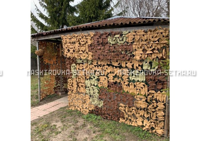 Маскировочная сеть МКТ-2П Поле 3х3 м – купить по цене 3100 руб. в интернет-магазине в городе Томск картинка 2