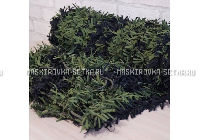Маскировочная сеть Зеленя 2х3 м (зелено-черная) – купить по цене 3200 руб. в интернет-магазине в городе Томск картинка 4